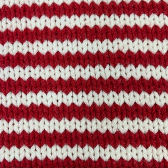 GH Bass & Co Crew Neck Red & White Striped Sweater - Picture 4 of 6